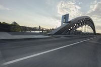 Frankfurt Architecture: Bridge in Motion Blur