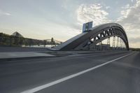 Frankfurt Architecture: Bridge in Motion Blur