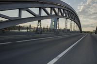 Frankfurt Architecture: Bridge in Motion Blur