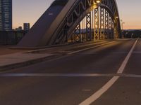Frankfurt Cityscape at Dawn with Skyscrapers and Bridges
