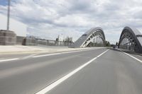 Cityscape view of Frankfurt, Germany with architecture and bridge
