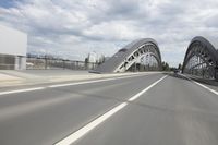 Cityscape view of Frankfurt, Germany with architecture and bridge