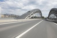 Cityscape view of Frankfurt, Germany with architecture and bridge