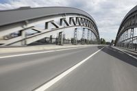Cityscape view of Frankfurt, Germany with architecture and bridge