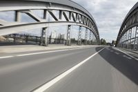 Cityscape view of Frankfurt, Germany with architecture and bridge