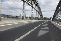 Cityscape view of Frankfurt, Germany with architecture and bridge