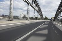 Cityscape view of Frankfurt, Germany with architecture and bridge