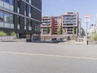 Modern Architecture in Frankfurt, Germany: Clear Sky View