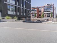 Modern Architecture in Frankfurt, Germany: Clear Sky View