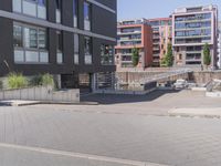 Modern Architecture in Frankfurt, Germany: Clear Sky View