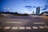 Frankfurt, Germany: Night-time Skyline