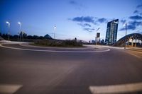 Frankfurt, Germany: Night-time Skyline