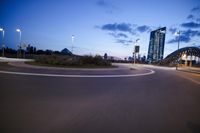 Frankfurt, Germany: Night-time Skyline