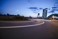 Frankfurt, Germany: Night-time Skyline