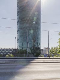 Modern Architecture in Frankfurt: Reflections on a Sunny Day