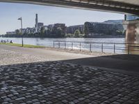 Frankfurt's Urban Landscape: Clear Sky and Modern Architecture