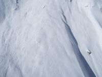 French Alps with Glacial Surface under Clear Skies