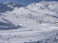 French Alps: A Majestic Mountain Landscape under a Clear Sky