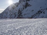 French Alps Mountain Landscape: Winter Sunshine and Snow