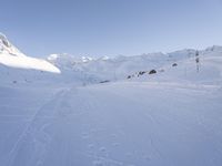 French Alps Mountain Range on a Clear Sky