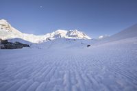 French Alps Mountain Range Winter Scenery 002