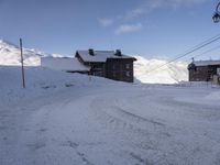 French Alps Scenic Road: Snow-Covered Landscape