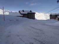 French Alps Scenic Road: Snow-Covered Landscape