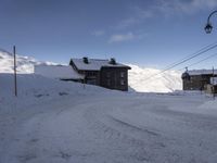 French Alps Scenic Road: Snow-Covered Landscape