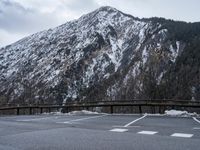 French Alps Snowy Landscape with Grey Sky 002