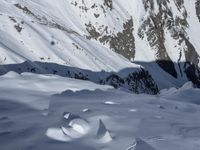 the snow is very smooth and beautiful in this photo by the photographer, and the skier stands in the middle