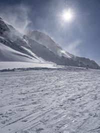 French Alps Sunny Winter Day Majestic Landscape 003