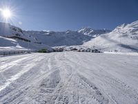 French Alps Tourist Attraction Ski Slopes 001