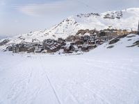 French Alps Winter Landscape View 001