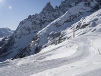 French Alps Winter Tourism Skiing