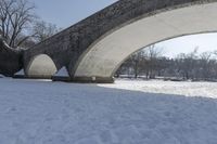 Frozen Lake in Canada: Winter Scene 003