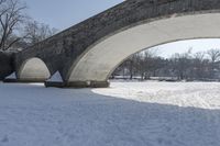 Frozen Lake in Canada Winter Scene 004