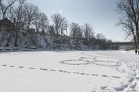 Frozen Lake Landscape in Canada: A Winter Wonderland