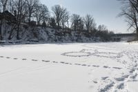 Frozen Lake Landscape in Canada: A Winter Wonderland