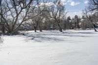 Frozen Lake in Ontario, Canada