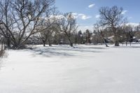 Frozen Lake in Ontario, Canada