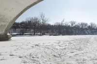 Frozen Lake: A Winter Scene in Canada