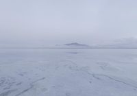 Winter Dawn in Salt Lake City: Frozen Salt Lake Mirror