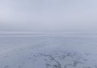 Winter Dawn in Salt Lake City: Frozen Salt Lake Mirror