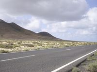 Scenic Road in Fuerteventura, Spain