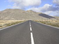 Fuerteventura Spain Road Mountain Landscape 001