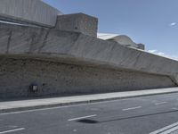 Futuristic Architecture on Concrete Bridge in Tenerife, Spain