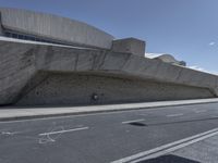 Futuristic Architecture on Concrete Bridge in Tenerife, Spain