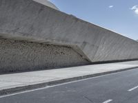 Futuristic Architecture on Concrete Bridge in Tenerife, Spain