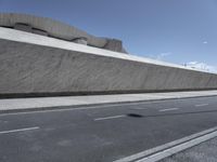 Futuristic Architecture on Concrete Bridge in Tenerife, Spain