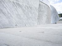 Futuristic Architecture in Spain: Asphalt Road Landscape